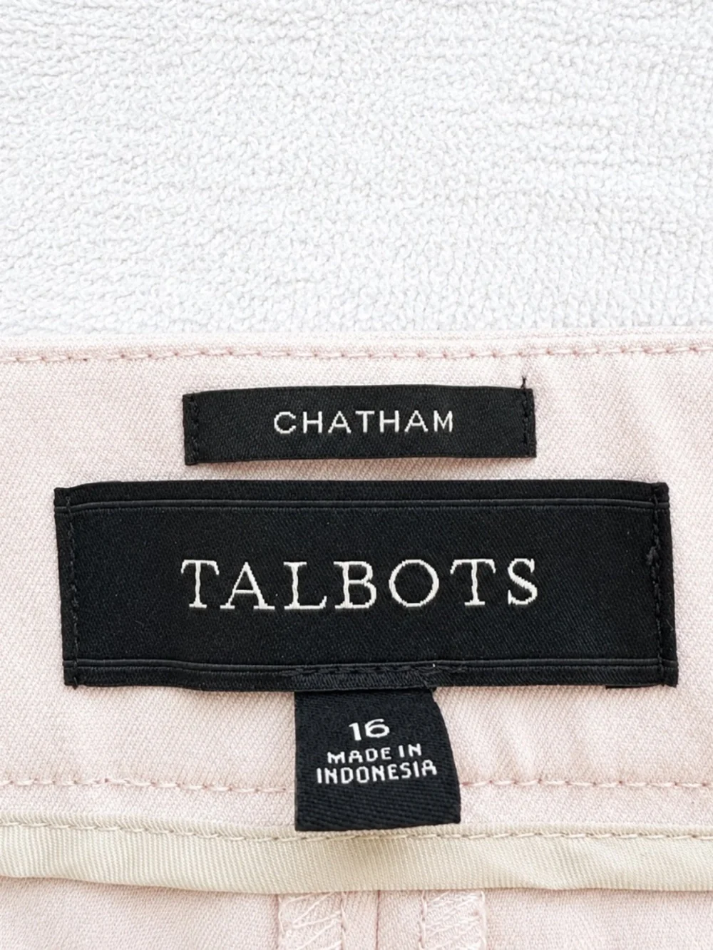 Talbots NWOT Women's Chatham Pants, Blush Pink,  Size 16 NWOT - Picture 7 of 7